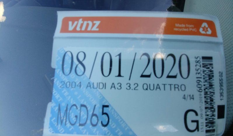 AUDI A3 V6 3.2 QUATTRO 2004 full